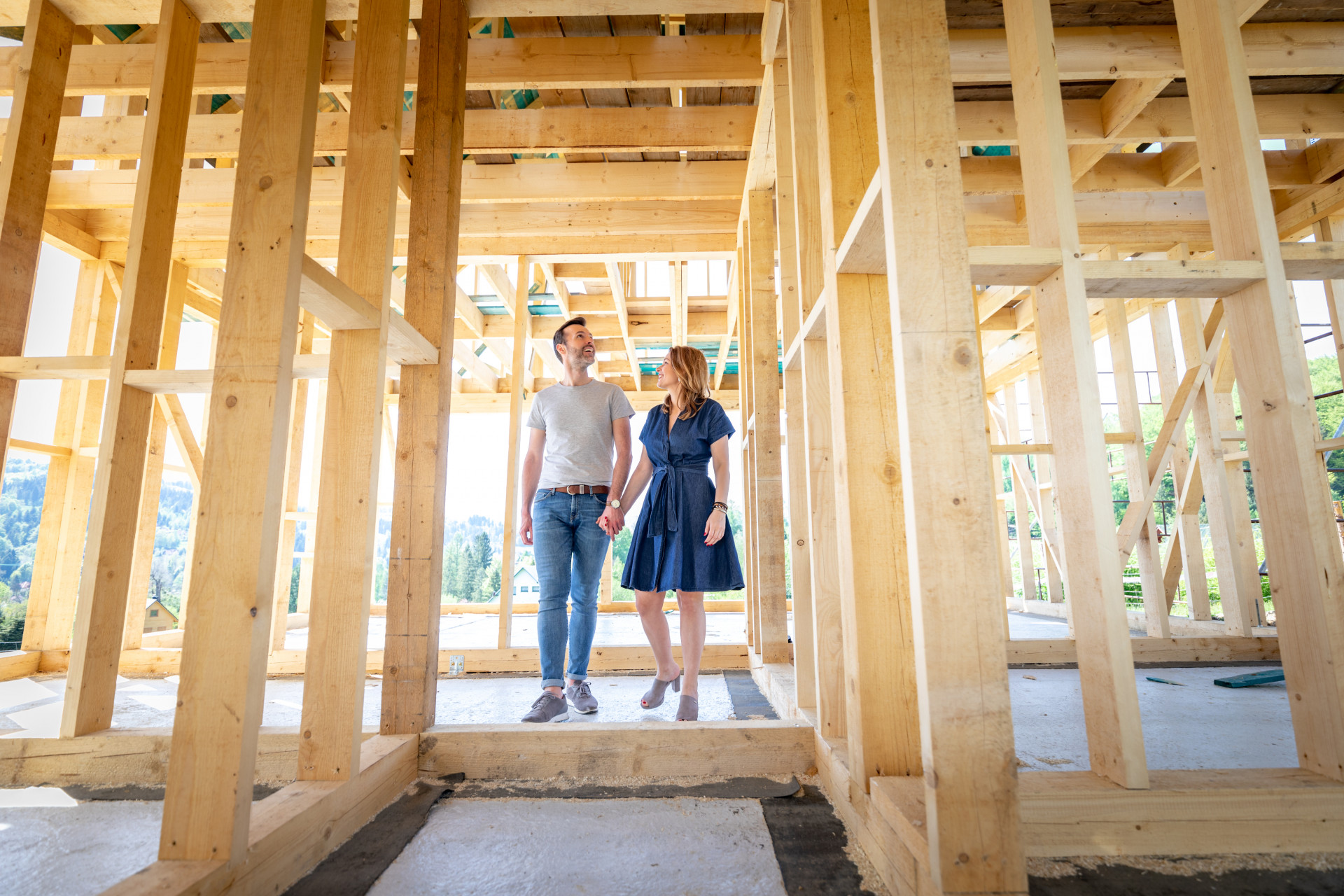 Couple signing for new home